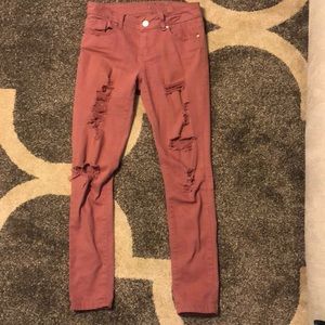 Pink ripped Vip Jeans